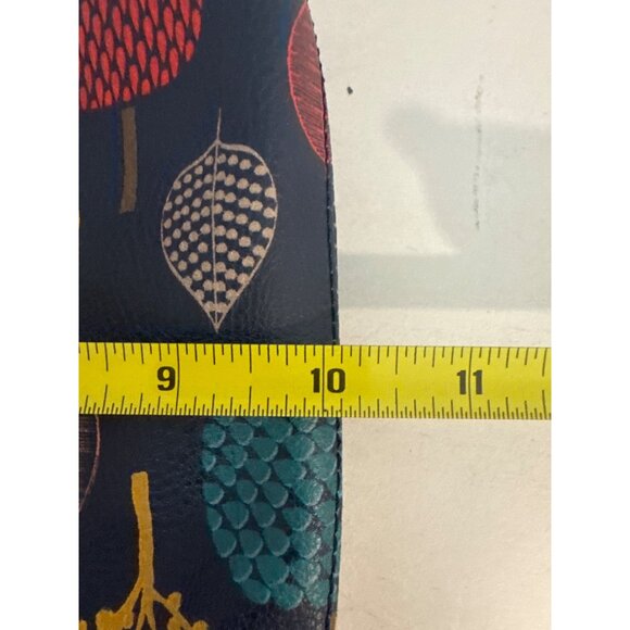 Relic Crossbody Purse Navy Blue Multicolor Botanical Print Trees Modern Artsy - Picture 8 of 11